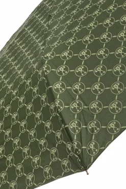Moschino ZIELONY Składany parasol z logo