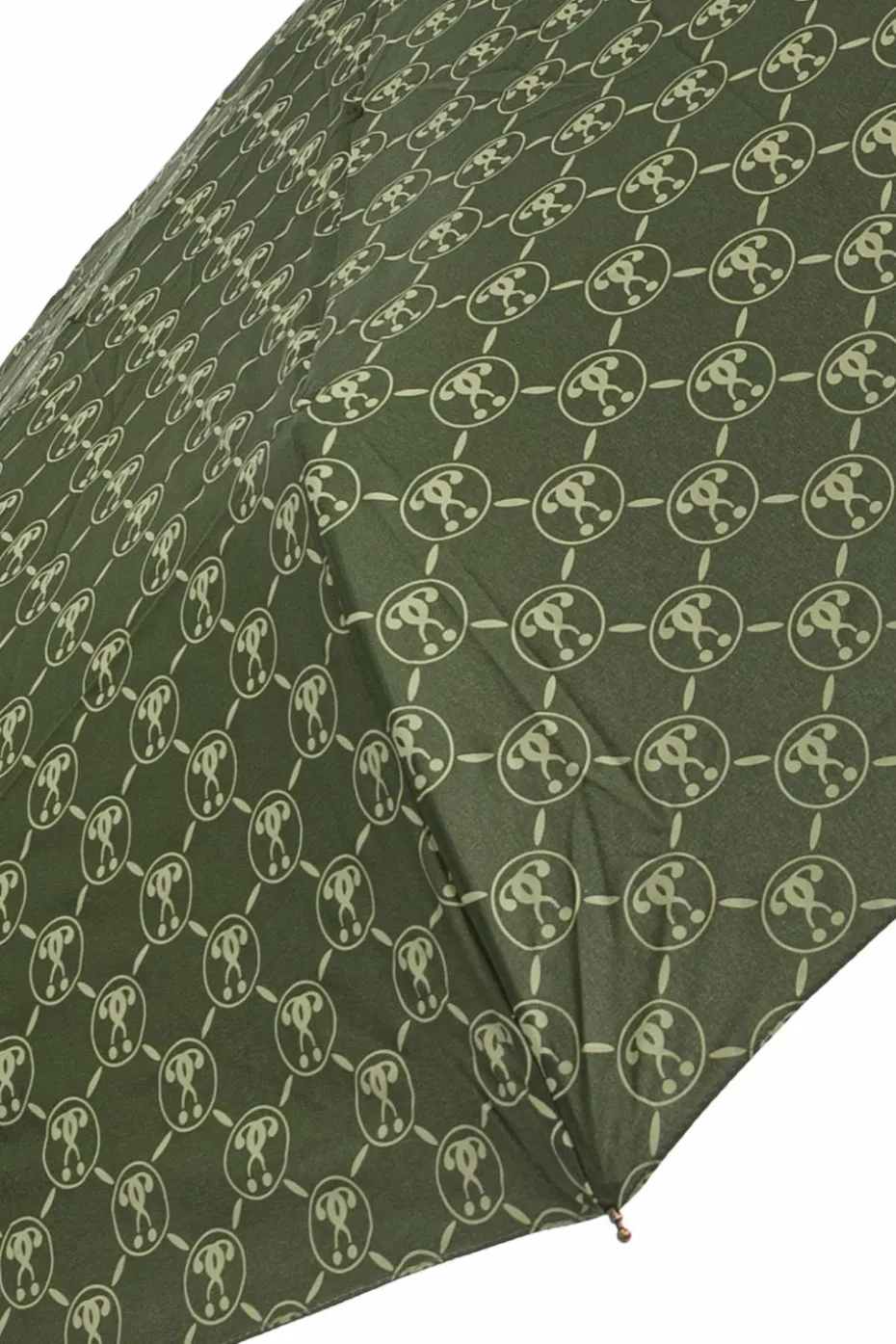 Moschino ZIELONY Składany parasol z logo