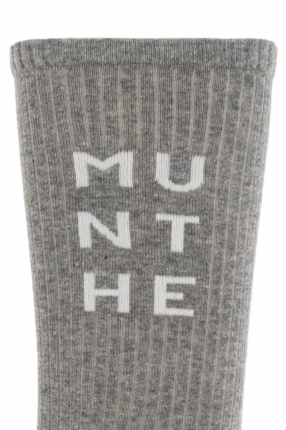 Munthe SZARY Skarpety z logo