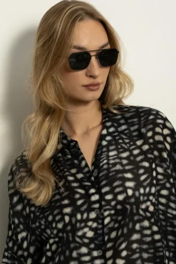Mykita CZARNY Okulary przeciwsłoneczne `Alister`