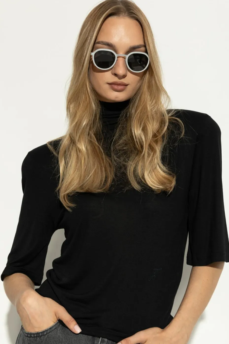 Mykita SREBRNY Okulary przeciwsłoneczne `MR001`