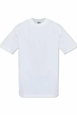 New Balance BIAŁY T-shirt z logo
