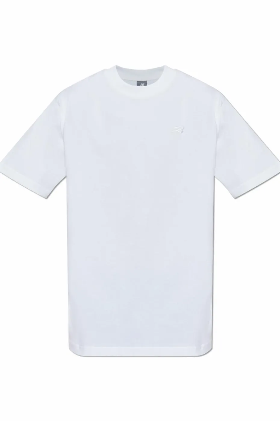 New Balance BIAŁY T-shirt z logo