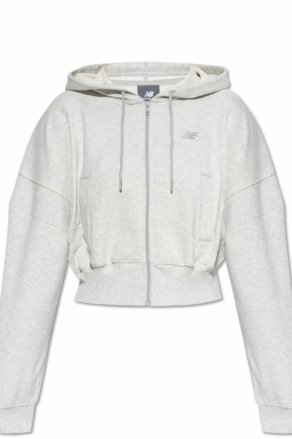 New Balance SZARY Bluza z kapturem