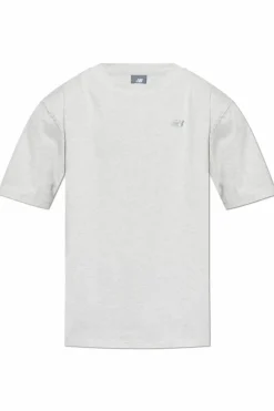 New Balance SZARY T-shirtz logo