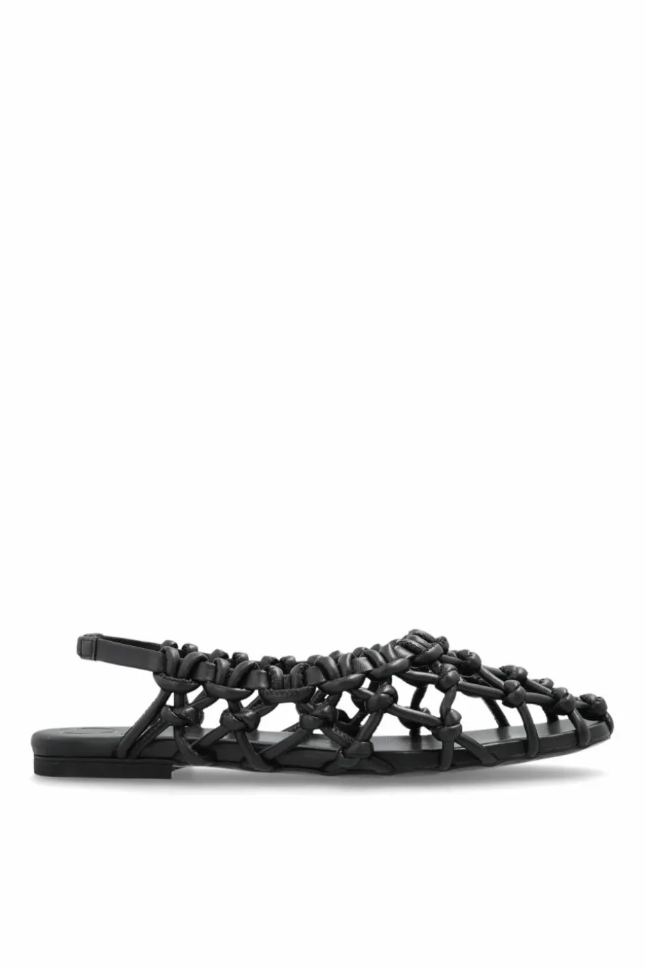 Odissi CZARNY Plecione buty
