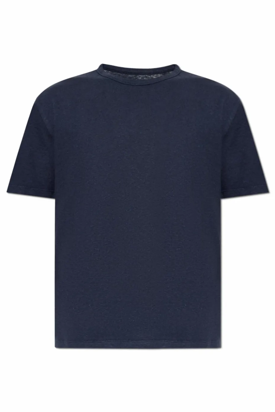 Officine Generale GRANATOWY T-shirt z okrągłym dekoltem