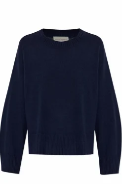 Officine Generale GRANATOWY Kaszmirowy sweter ‘Nicky’