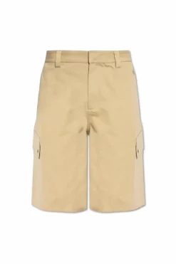 Off-White beżowy Szorty typu `cargo`