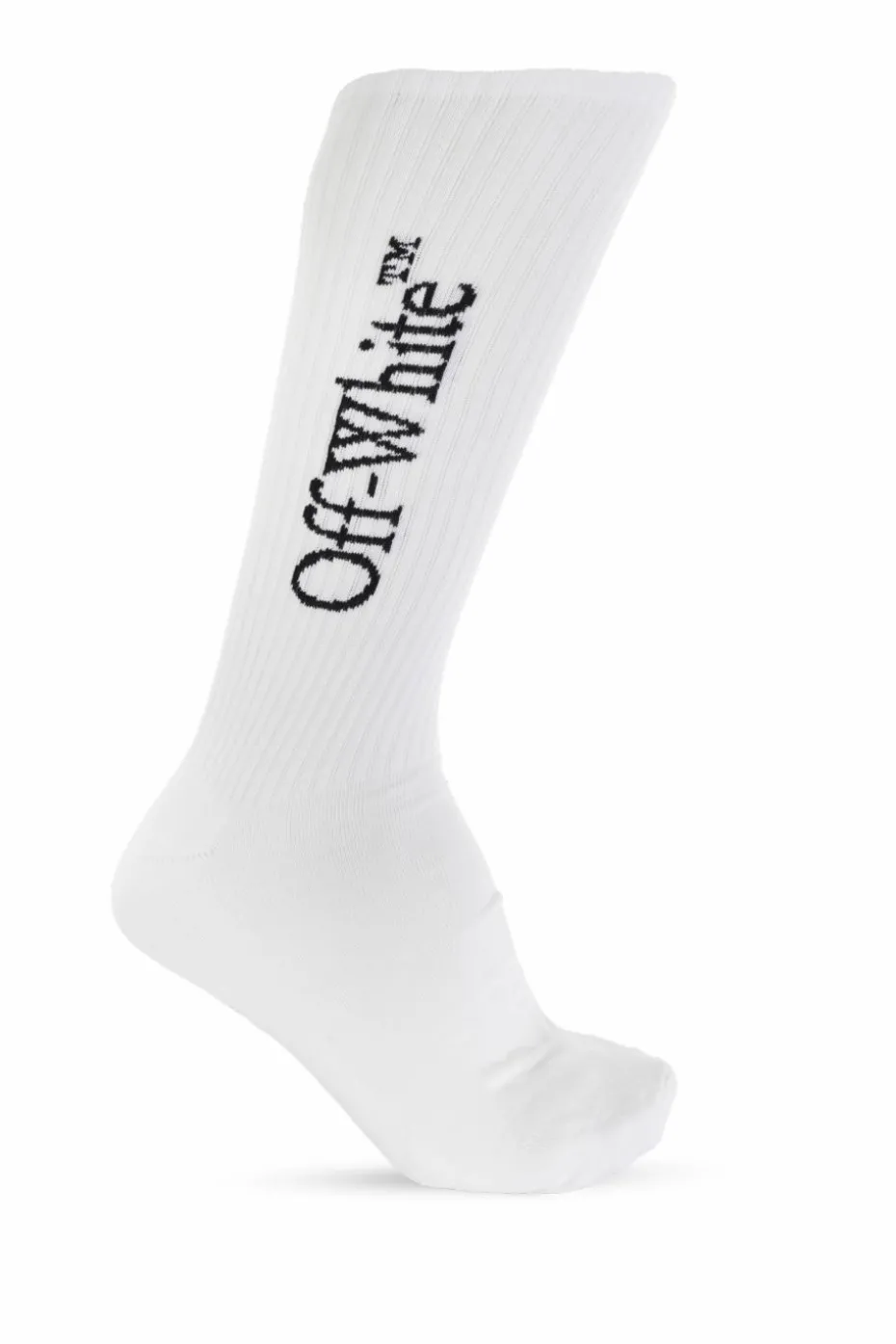 Off-White BIAŁY Skarpety z logo