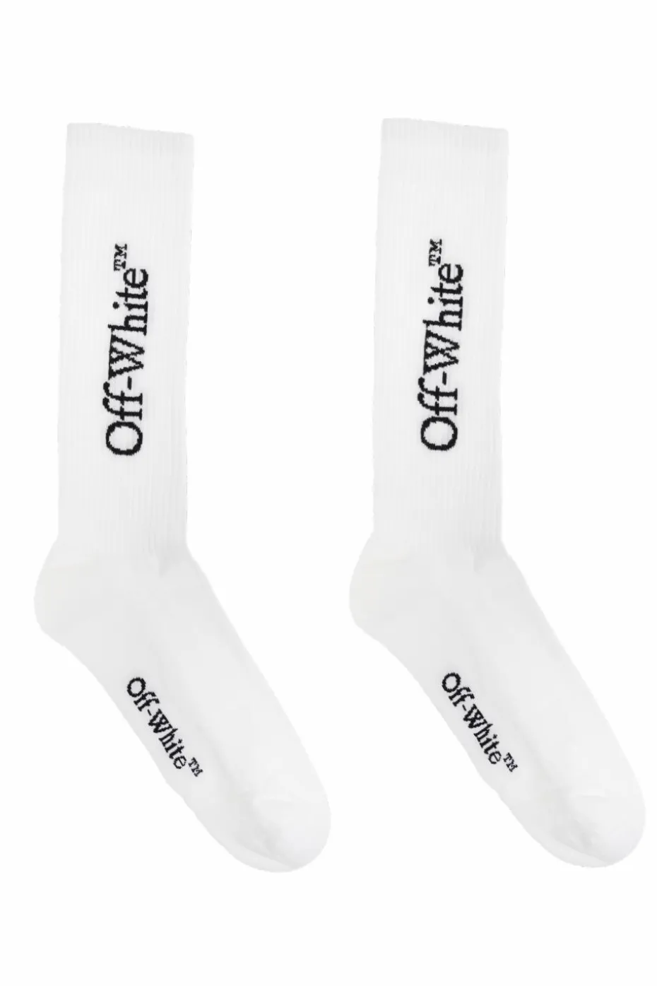 Off-White BIAŁY Skarpety z logo
