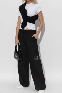 Off-White BIAŁY Top z logo