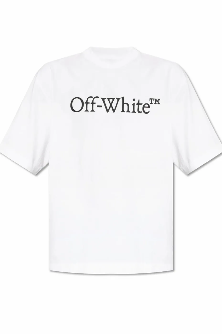 Off-White BIAŁY T-shirt z logo
