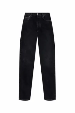 Off-White CZARNY Jeansy z kieszeniami