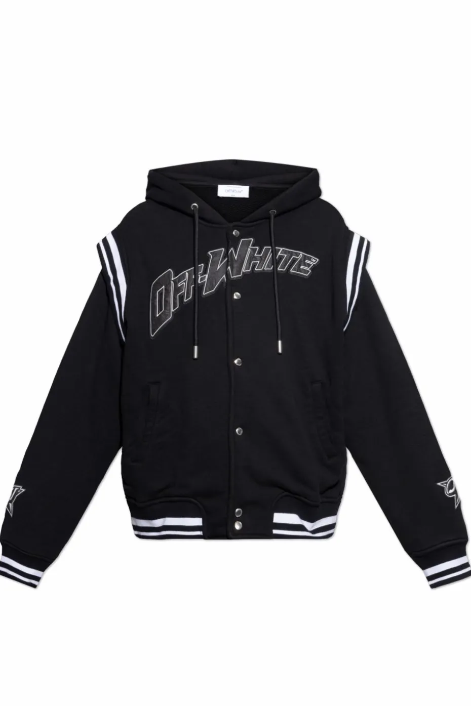 Off-White CZARNY Kurtka z logo