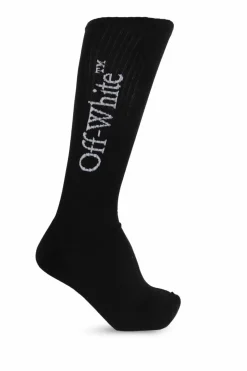 Off-White CZARNY Skarpety z logo