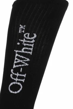 Off-White CZARNY Skarpety z logo