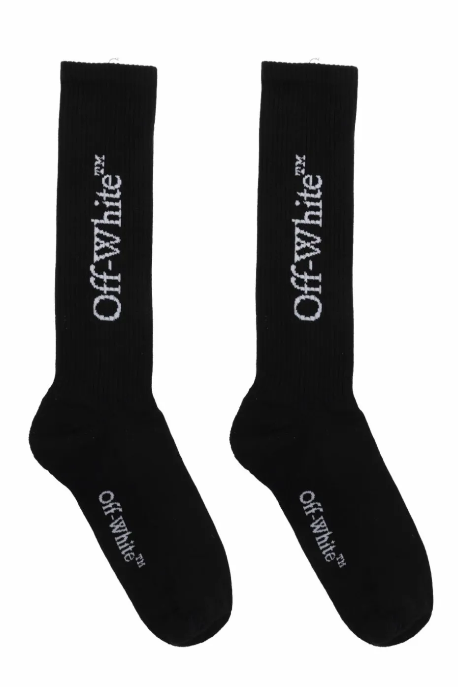 Off-White CZARNY Skarpety z logo