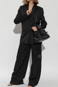 Off-White CZARNY Spodnie typu `cargo`