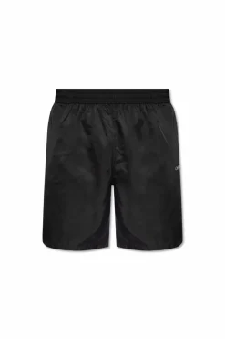 Off-White CZARNY Szorty kąpielowe