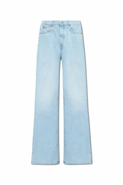 Off-White jasnoniebieski Jeansy z logo