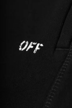 Off-White Kids CZARNY Spodnie dresowe z logo