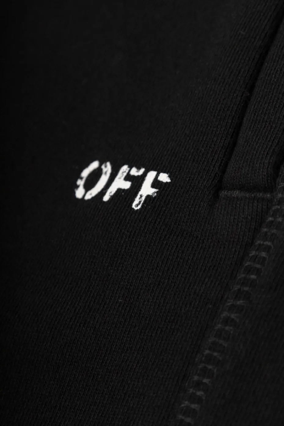 Off-White Kids CZARNY Spodnie dresowe z logo