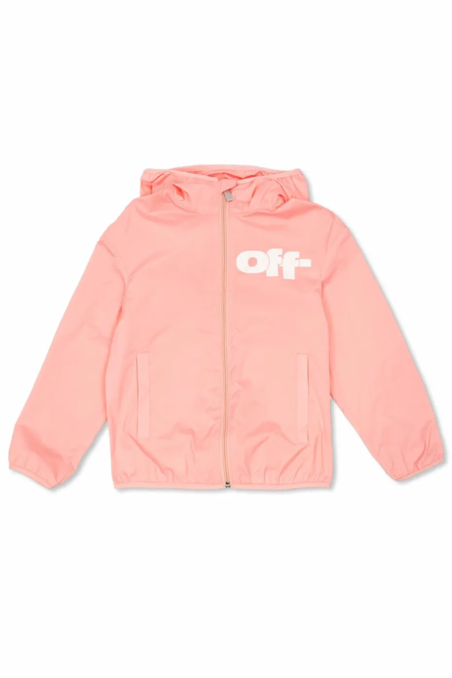 Off-White Kids RÓŻOWY Kurtka z kapturem