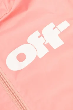 Off-White Kids RÓŻOWY Kurtka z kapturem
