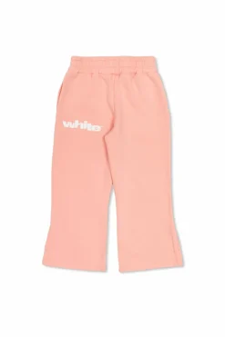Off-White Kids RÓŻOWY Spodnie dresowe z nadrukowanym logo