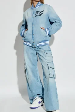 Off-White NIEBIESKI Kurtka jeansowa