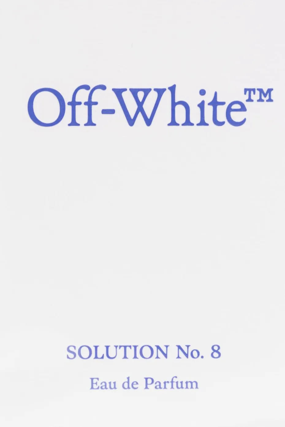 Off-White SREBRNY Woda perfumowana ‘Solution No.8’