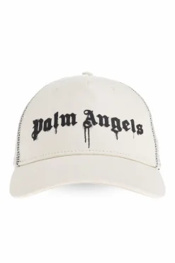 Palm Angels BIAŁY Czapka z daszkiem