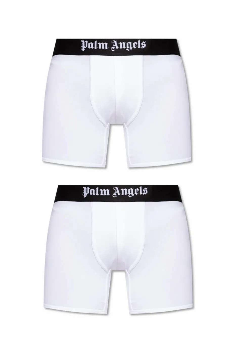 Palm Angels BIAŁY Dwupak bokserek z logo