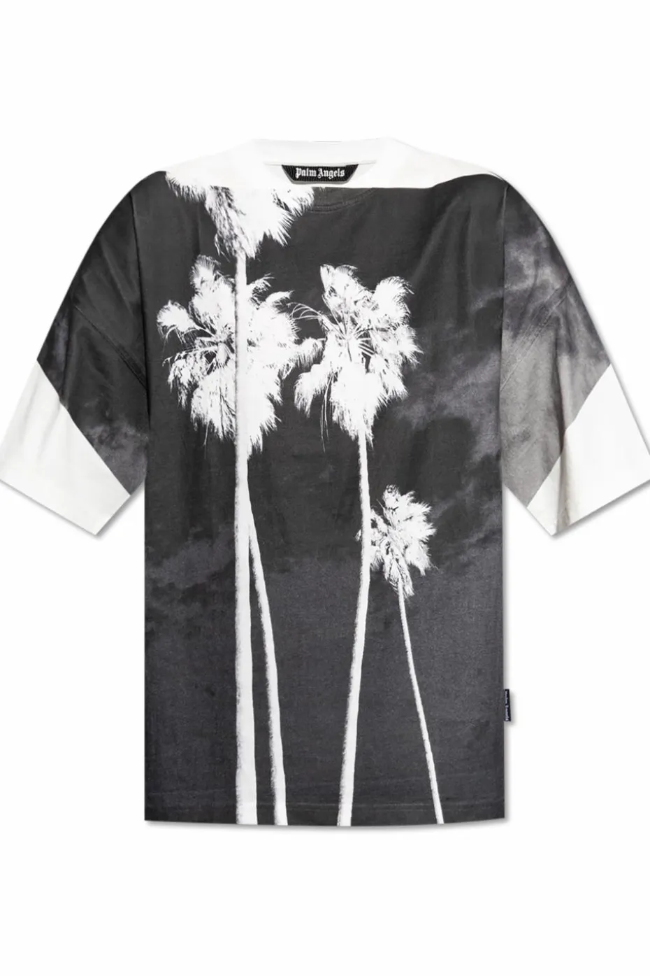 Palm Angels BIAŁY T-shirt z nadrukiem