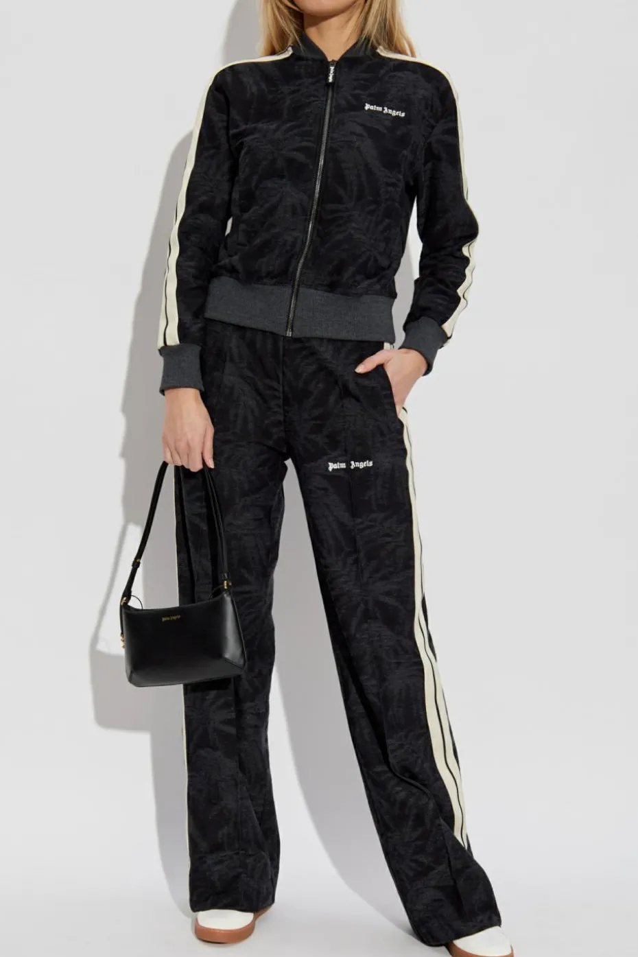 Palm Angels CZARNY Bluza z wyszytym logo
