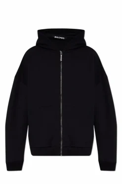 Palm Angels CZARNY Bluza z kapturem