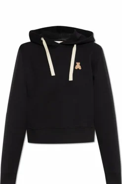 Palm Angels CZARNY Bluza z naszywką