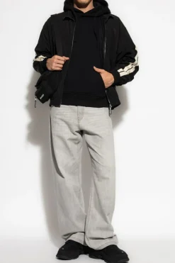 Palm Angels CZARNY Bluza z kapturem