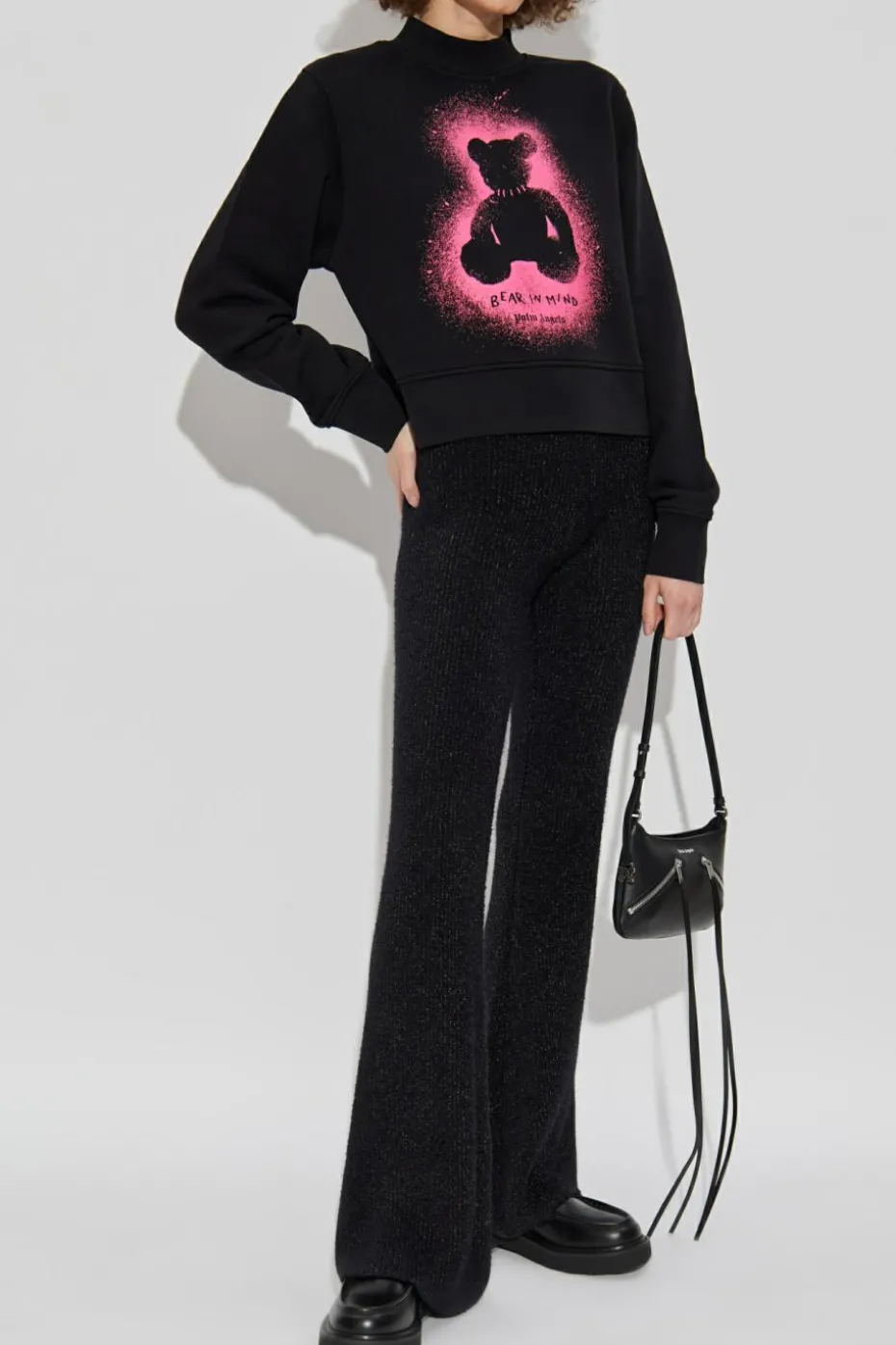Palm Angels CZARNY Bluza z nadrukiem