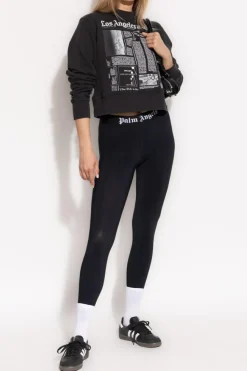 Palm Angels CZARNY Bluza z nadrukiem
