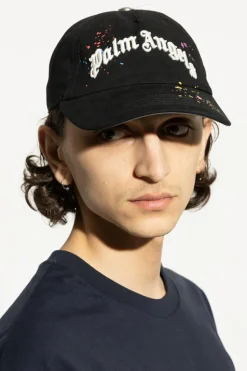 Palm Angels CZARNY Czapka z daszkiem