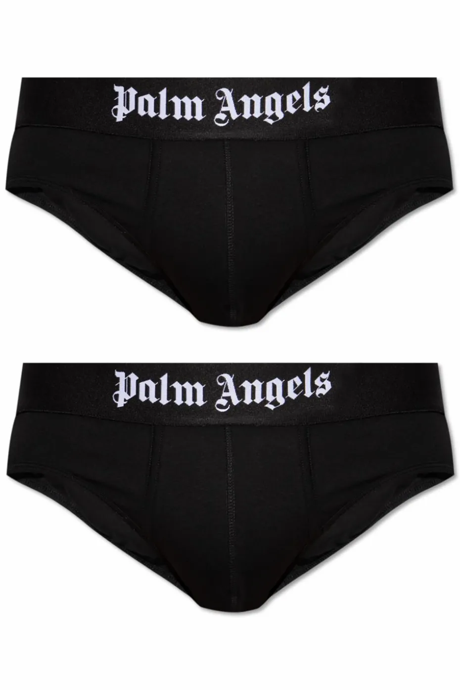 Palm Angels CZARNY Dwupak slipów z logo