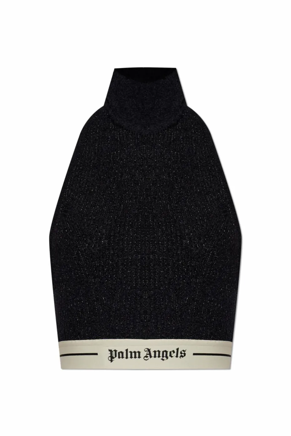 Palm Angels CZARNY Top ze stójką