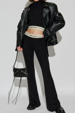 Palm Angels CZARNY Top ze stójką
