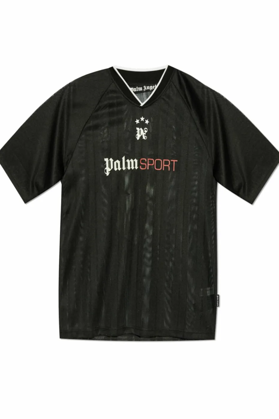 Palm Angels CZARNY T-shirt z logo