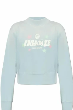 Palm Angels jasnoniebieski Bluza z logo