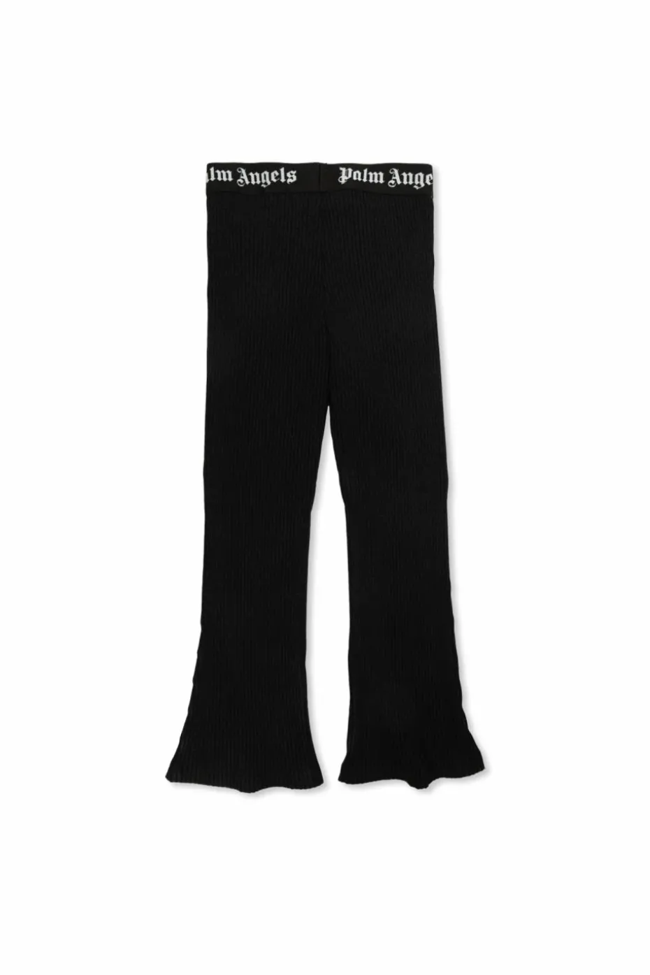 Palm Angels Kids CZARNY Brokatowe spodnie