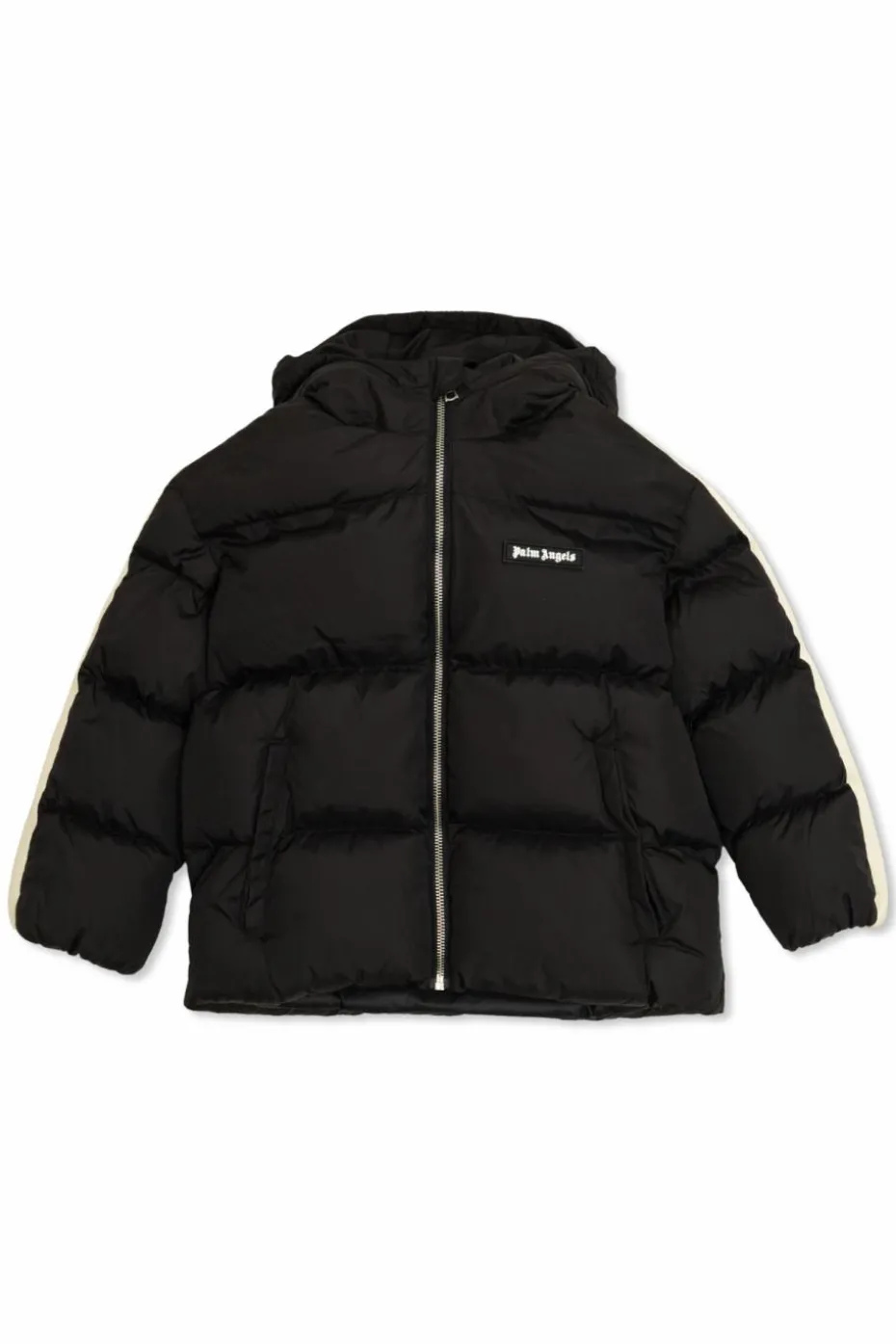 Palm Angels Kids CZARNY Ocieplana kurtka