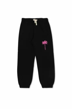Palm Angels Kids CZARNY Spodnie dresowe z nadrukowanym logo